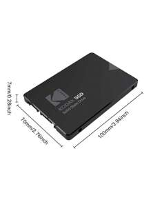 Kodak Ssd X130 Ssd Sataiii 128gb 256gb 512gb 1tb 筆記型電腦內建 Ssd 550mb/s Hdd 2.5 硬碟 - 黑色 - 查看 4
