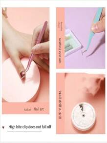 Journal Dedicated Tweezers For Stickers And Rhinestones, Handcraft Diy, Pliers For Making Handicrafts And Succulent Plants, Manicure Tool, Tools For Men,Makeup,Cheap,Room Decor,Vanity,Travel,Bedroom,Makeup Accessories,Cheap,Stocking Stuffers,Makeup,Makeup Tools,Cheap Stuff,Gifts,Gifts For Women,Christmas Gifts - Purple - View 4