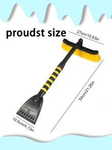 雪鏟鋁合金180度旋轉伸縮耐用汽車零件車載雪鏟汽車用品鏟 - 黃色 - 查看 5