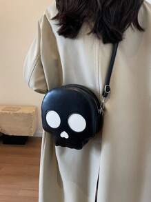 不给糖就捣蛋包、南瓜包、可爱造型派对休闲斜挎包、完美最佳搞笑新奇恶搞礼物 - 黑色 - 查看 9