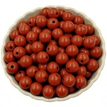 8 ملم موحد اللون أكريليك خرز 100 قطعة