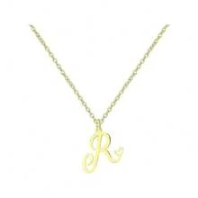 1pc Heart Shaped 26 Letters Pendant Necklace, Stylish Capital English Alphabets Design, Unique Clavicle Chain