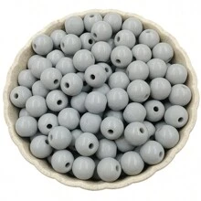 8 ملم موحد اللون أكريليك خرز 100 قطعة