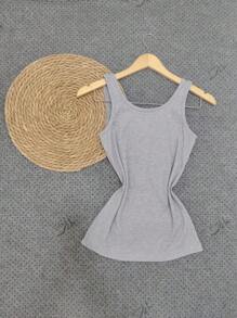 Women Tank Tops & Camis - Light Grey - View 3