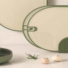 1 Pieza Tabla De Cortar Antibacteriana Naranja Con Etiquetas De Clasificación Para Cocina, Tabla Adhesiva De Plástico De Doble Cara - Naranja - Ver 6