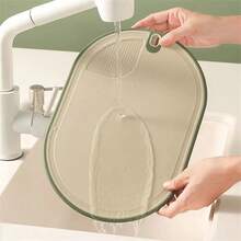 1 Pieza Tabla De Cortar Antibacteriana Naranja Con Etiquetas De Clasificación Para Cocina, Tabla Adhesiva De Plástico De Doble Cara - Naranja - Ver 10