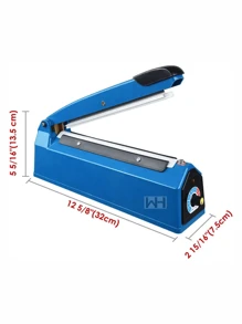 Máquina Portátil Manual de Sellador de Bolsas de Plástico - Azul - Ver 4