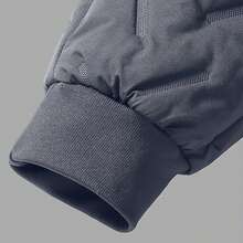 新款加厚保暖内衬男士大码宽松休闲运动裤，冬季保暖款 - 深灰色 - 查看 4