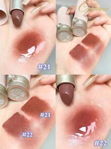 COLORROSE Matte & Glossy Lipstick, Super Glossy Lipstick, High Pigment Lipstick, Moisturizing Creamy Formula, Iced Lemon Iced Tea Color - 22秋楓 - 查看 4