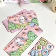 1 set con patrón de dibujos animados Sobre con Papel carta Kit para DIY diario - Multicolor - Ver 2