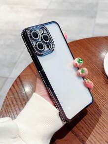 鍍鉻防摔鑽石手機殼,適用於iphone - 黑色 - 查看 3