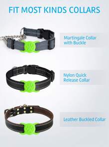 Pet Gps Tracker Protective Case - Green - View 3