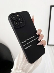 1pc Black TPU Phone Cases Compatible with iPhone - Multicolor - View 2