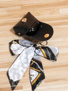 时尚休闲真丝围巾搭配迷你包包吊坠装饰包包配饰礼物礼品配饰装饰适合少女女士大学生新人及白领人士钥匙扣饰品汽车饰品女士