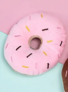 1入組甜甜圈造型毛絨玩具 - 咖啡棕 - 查看 3