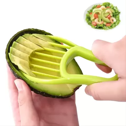 1/2/5pcs 3-In-1 Avocado Slicer, Pitter & Peeler, Butter Knife, Fruit & Vegetable Cutting Tools, Plastic Kitchen Gadgets