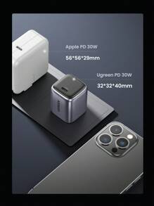 UGREEN UGREEN 30W GaN PD Typ C Schnellladegerät, kompatibel mit iPhone 16 15 14, geeignet für Reisen, Büro, Wohnheim und Zuhause Adapter