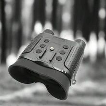 夜視攝影機、1080p 高清頭戴式夜視設備、數位望遠鏡夜視設備、防水和動作感應野生動物攝影機，帶8 倍數位變焦、漆黑條件下可視距離可達300-400 公尺、狩獵夜視設備、 3w 850nm 強紅色 LED 聚光燈，7 級紅外線亮度調節，三種使用方式，可便攜式頭戴式或兼容專業警用頭盔，手持使用，非常適合狩獵、露營、旅行和監控露營、釣魚還有夜划船。 - 黑色 - 查看 6