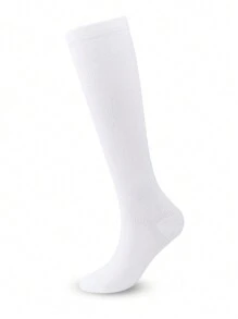 Sports Outdoor Unisex White Compression Socks For Blood Circulation - White - View 3