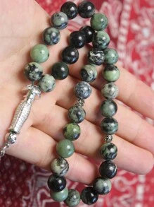 1入組10mm天然石料33顆念珠項鍊 - 10mm 33珠 - 查看 6