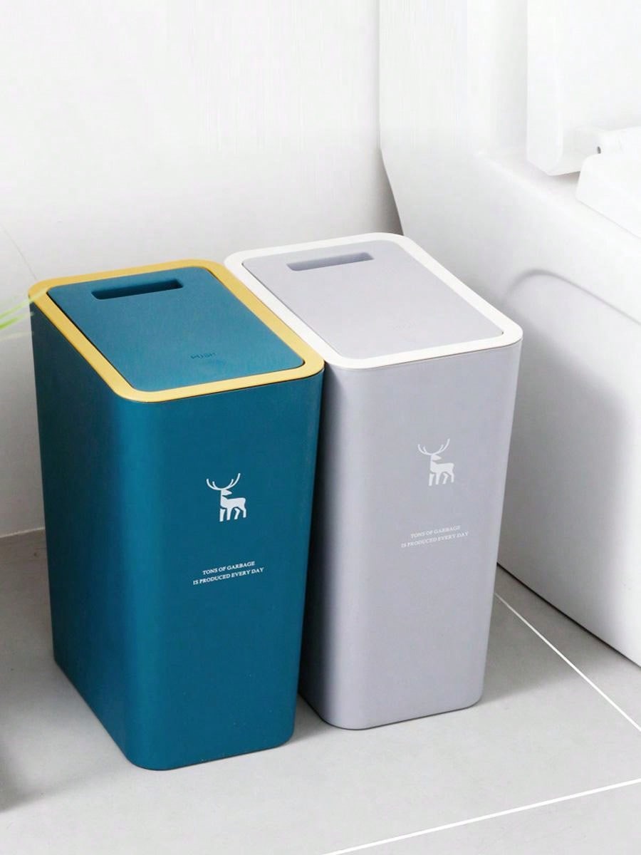 1 Pack Of Slotted Trash Cans For Home Toilets, Living Rooms, Kitchens