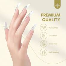 SAVILAND Builder Nail Gel con diseño de cojín de aire, gel duro transparente para extensión de uñas, gel base constructor de uñas y gel fortalecedor para manicura con 100 pinceles para uñas - transparente - Ver 7