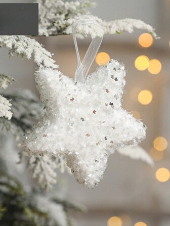 1pc Xmas Gift Bag White Foam Ball Decoration Pendant Colorful Christmas Tree Ornaments Birthday