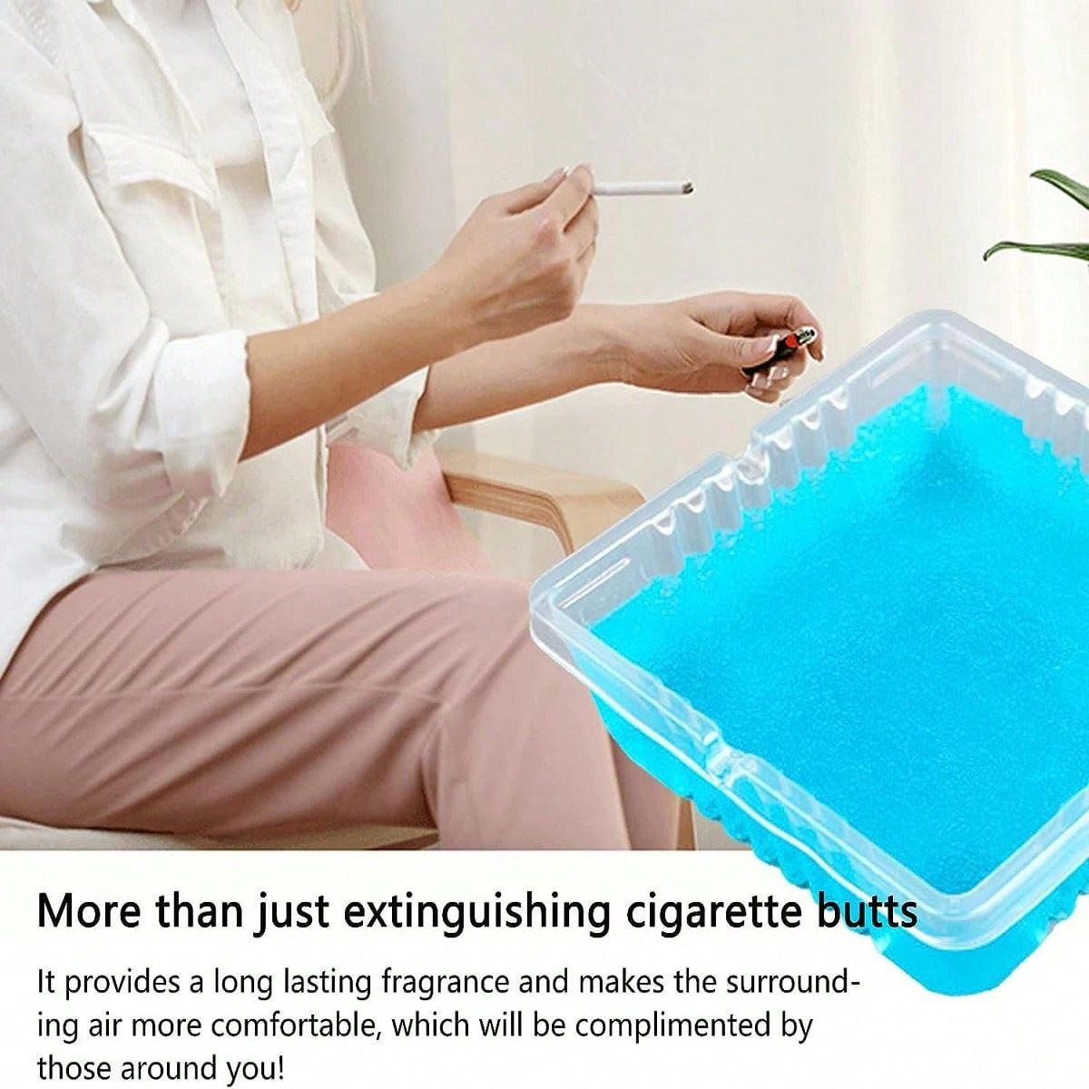 40 Sets Einweg-Aschenbecher - Mit Duftendem Sand Für Raucherbereiche