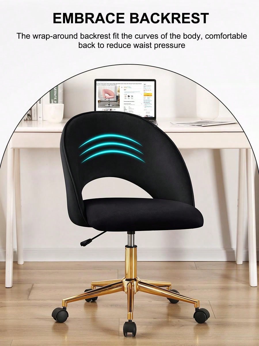 Vanimeu velvet office online chair