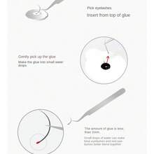 1pc/2pcs Bent Stainless Steel False Eyelash Applicator Makeup Tweezers - Silver - View 7