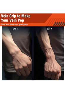 1個可調節10-60kg握力訓練器,不鏽鋼彈簧,適用於前臂、手、手指和手腕運動,緩解壓力 - 藍色 - 查看 6