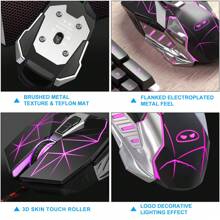 MageGee 1pc G10 Wired Gaming Mouse, 7 Colors Breathing LED Backlit Gaming Mouse, 6 Adjustable DPI (up to 3200 DPI), Ergonomic Optical Computer Mouse with 7 Buttons for Windows PC Gamers - Black - Black - View 8