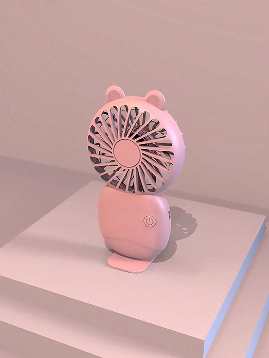 1入夏季新款小型手持風扇,便攜式usb充電學生桌面靜音電風扇 - 粉色 - 查看 1