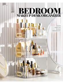 Bathroom Counter Organizer Countertop Shelf Multilayer Storage, Skincare Organizer Perfume Holder For Dresser, Bathroom Countertop Tray For Cosmetic, Skin Care, Lipstick,Two-Layer/Three-Tier/Four Tiers,For Holiday Beach, Bathroom Collection, Bedroom Collection, Large Capacity