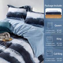 3pcs Tropical Plant Leaves Printed Duvet Cover Set, 100% Cotton Comforter Cover Set, Super Soft Bedding Set With 2 Pillowcases, Zipper & Corner Ties For All Seasons (No Filling) - Xanh & trắng (thiên thần) - Xem 6