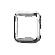 1pc Apple Watch Case, Full Body Protection TPU Material, Electroplated Luxury Reflective Design, Fits All Apple Watch Models - Silver - View 3