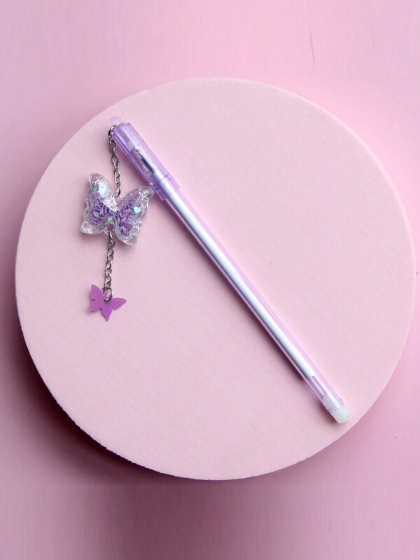 Caneta Pendente De Borboleta Neutra, Estilo Ins De Menina Bonita, Estudante Fofa E Adorável, Exame De Assinatura De Caneta Pendente Neutra