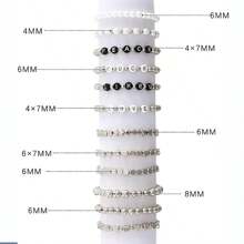 Whaline Gold 1500入組,3種尺寸金色圓形間隔珠,白色仿珍珠珠,金色球形、心形、星形、扁平珠,字母珠,帶彈性線,diy手鍊、項鍊珠寶製作套件 - 金色 - 查看 9
