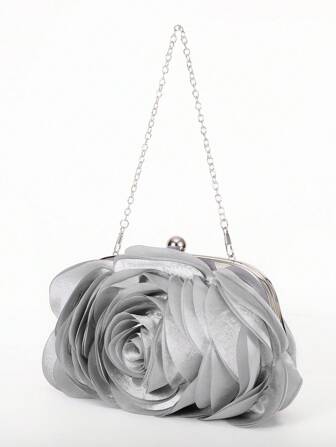Evening Bag Flower Bride Bag Purse Full Dress Dinner Party Handbag Wedding Clutch Women Evening Purse Lady Clutches Valentines
