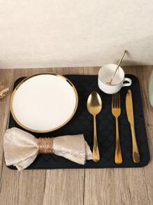 1pc Silicone Floral Patterned Kitchen Drain Mat,Fast Drying Trivet, Cup Pad, Heat Resistant Mat