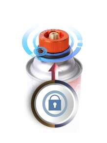 1pc Outdoor Stove Butane Gas Cylinder Adapter Connector Lpg Transfer Head Inflatable Valve - Coral Orange - View 1