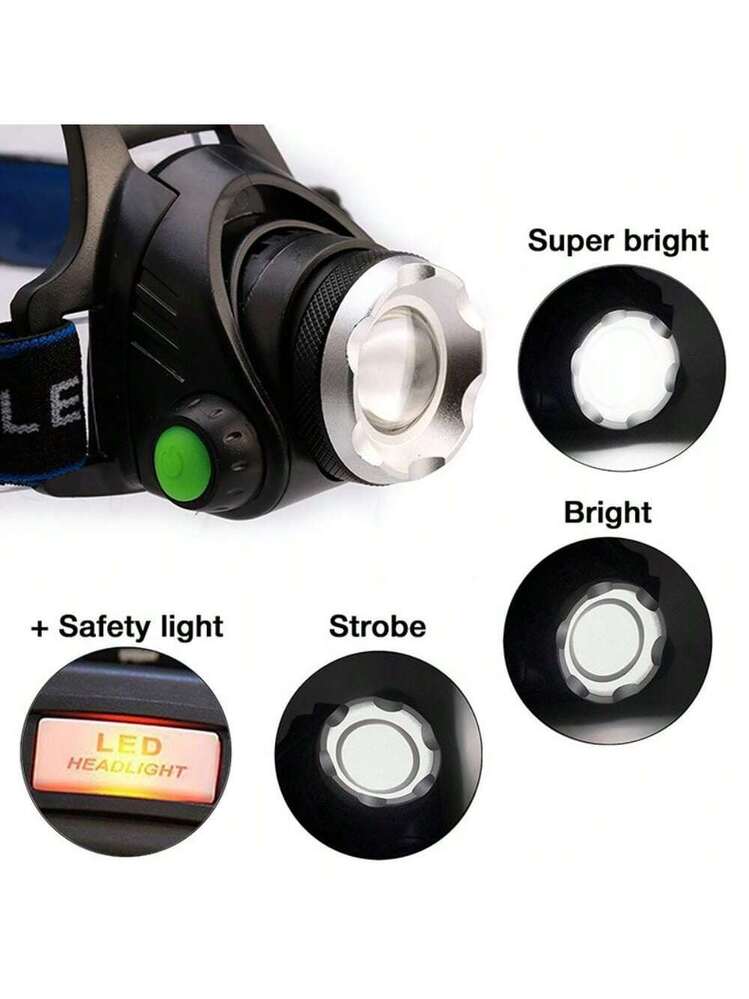Lampada Ricaricabile Super Luminosa Lampada Frontale Ricaricabile Potente, Torcia Frontale A LED Impermeabile Sensore Di Movimento Per Pesca Campeggio Lettura Escursionismo 95820217 Illuminazione Esterna Lavoro Notturno