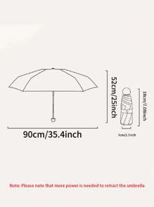 迷你可折疊袖珍雨傘帶盒子,輕便便攜雨傘,小遮陽板雨包雨傘適合女孩和女士-燈藍色 - 淺藍色 - 查看 6