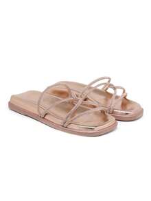 Women Flat Sandals - 銅色 - 查看 1