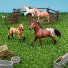20入組農場動物馬模型,逼真玩具套裝,適合3-12歲的男女兒童生日或聖誕禮物 - 彩色 - 查看 6