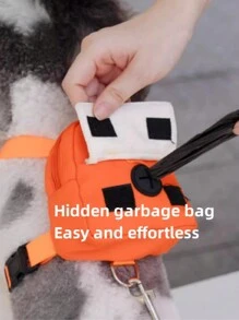 寵物狗背包適合中小型犬,包括吉娃娃、柴犬、泰迪。多功能狗背帶皮帶吊帶手提包,適合零食和郊遊。 - 橘色 - 查看 8