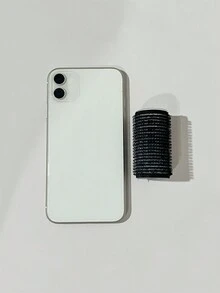 6入組小型黑色自鎖捲髮器連6隻髮夾,diy造型無熱捲髮器 - 黑色 - 查看 5