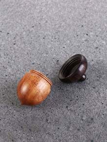 1pc 1pc Solid Box Mini Rescue Case Portable Tablets Storage Sealed Can For Outdoor,Pendant Keychain Car Hanging Jewelry - Khaki - View 8