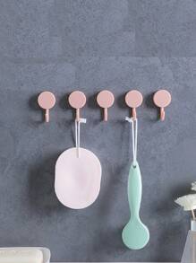 7 peças Gancho Adesivo para Portas de Cozinha, Ganchos para Utensílios Montados na Parede Sem Furação - Multicolorido - Visão 3