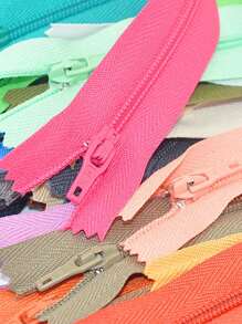 20 piezas Cremalleras de nailon para manualidades de costura DIY utilizadas para hacer o arreglar ropa, bolsas, ropa para mascotas, bolsillos, muñequeras (colores al azar)